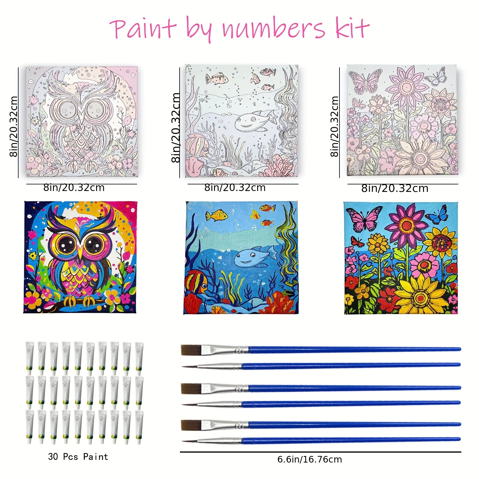 Best Paint by Numbers Canvas Kits - Free Shipping & Incredible Deals - Temu