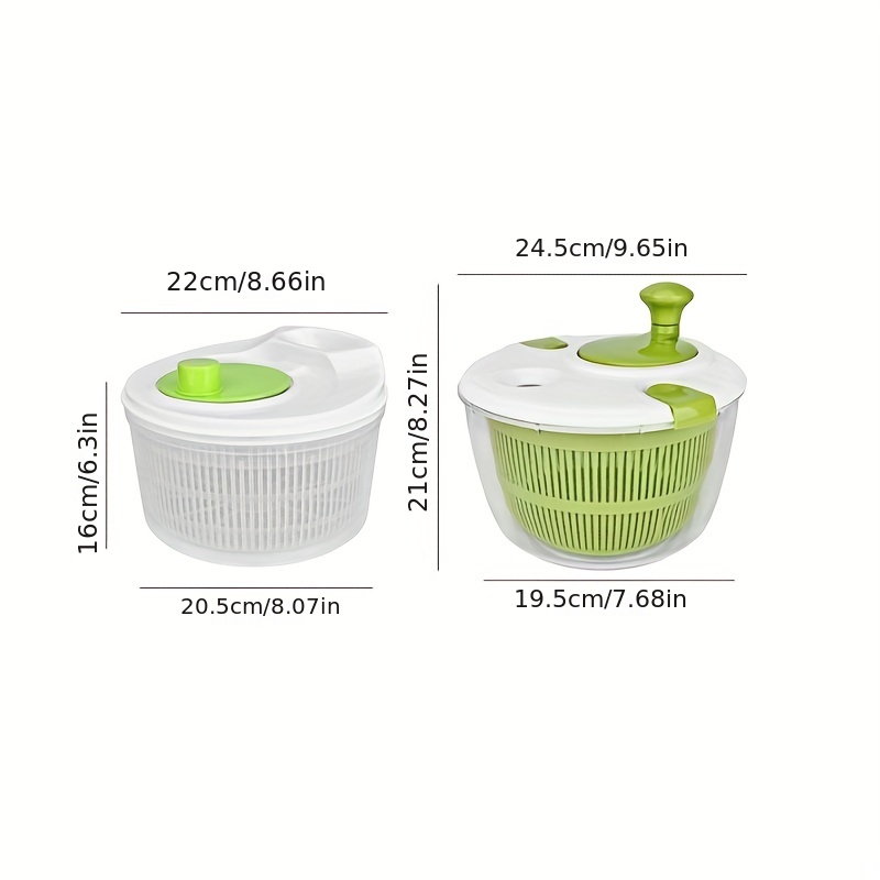 Salad Spinner Vegetable Dryer Manual Lettuce Dryer Easy Spin - Temu