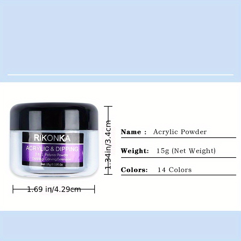 15g Crystal Powder for Acrylic Nail Extension - Professional Carving