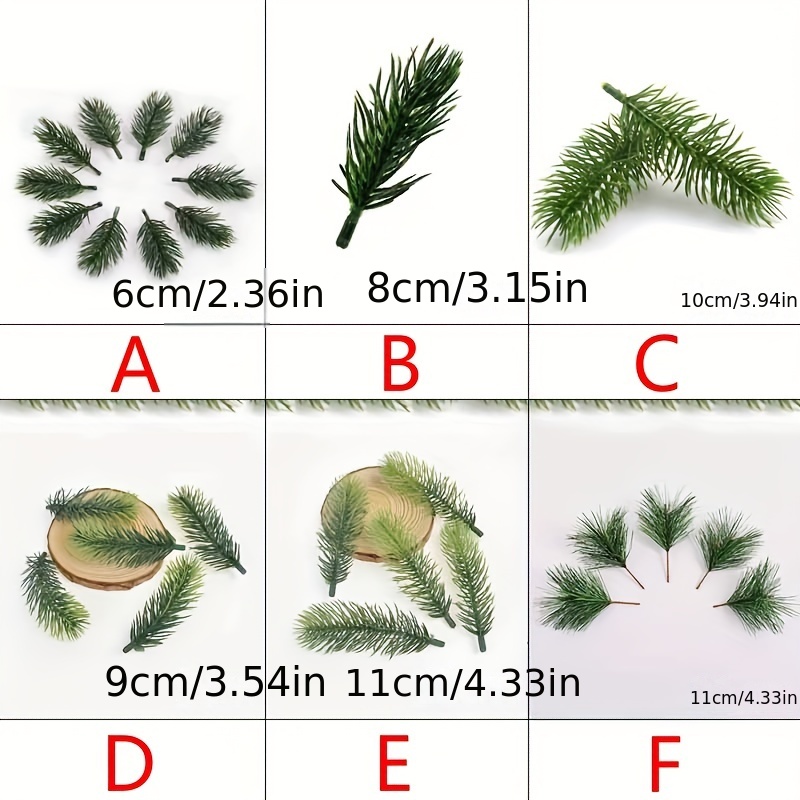 Customer Favorite 2 Sizes Available Pretty, Realistic Evergreen Pine Picks  in a Package of 10 Stems -  Israel