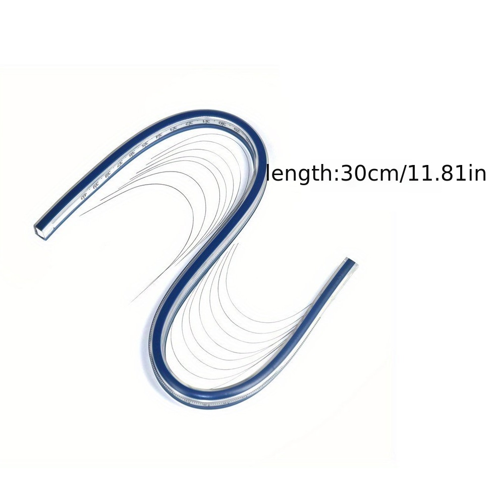 30cm Soft Plastic & Flexible Curve Ruler | Harfington