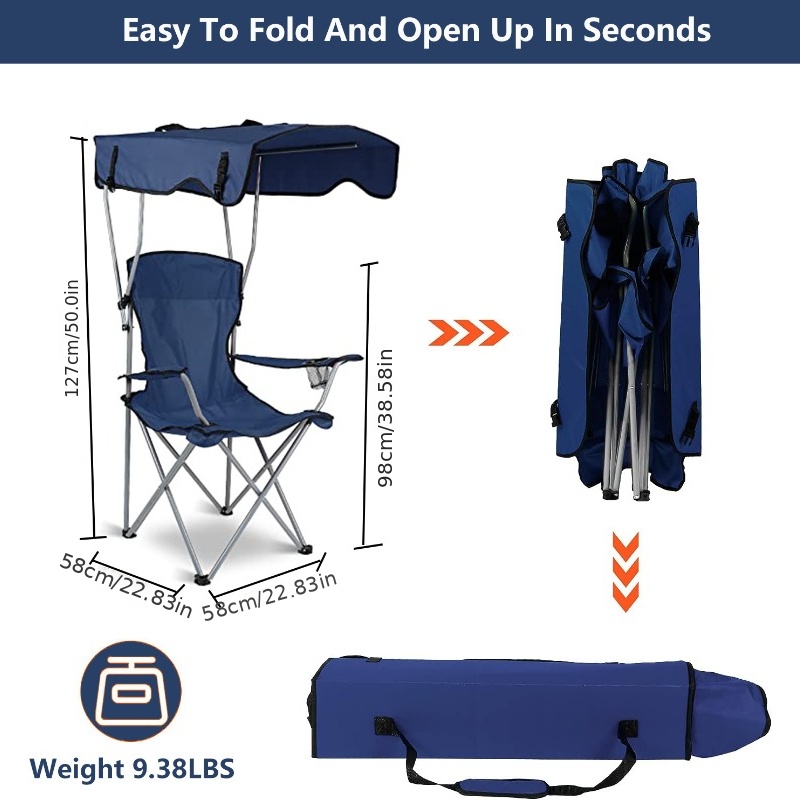 Oileus Silla de playa baja para tienda de campaña/refugio/campamento/al  aire libre/mochilero al aire libre, sillas reclinables plegables con  soporte