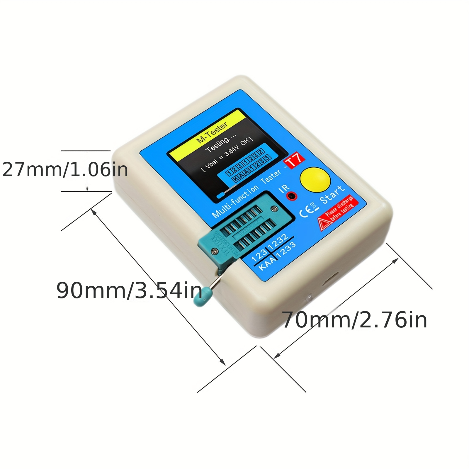 Lcr t7 New Transistor Tester Tft Diode Triode Capacitance - Temu