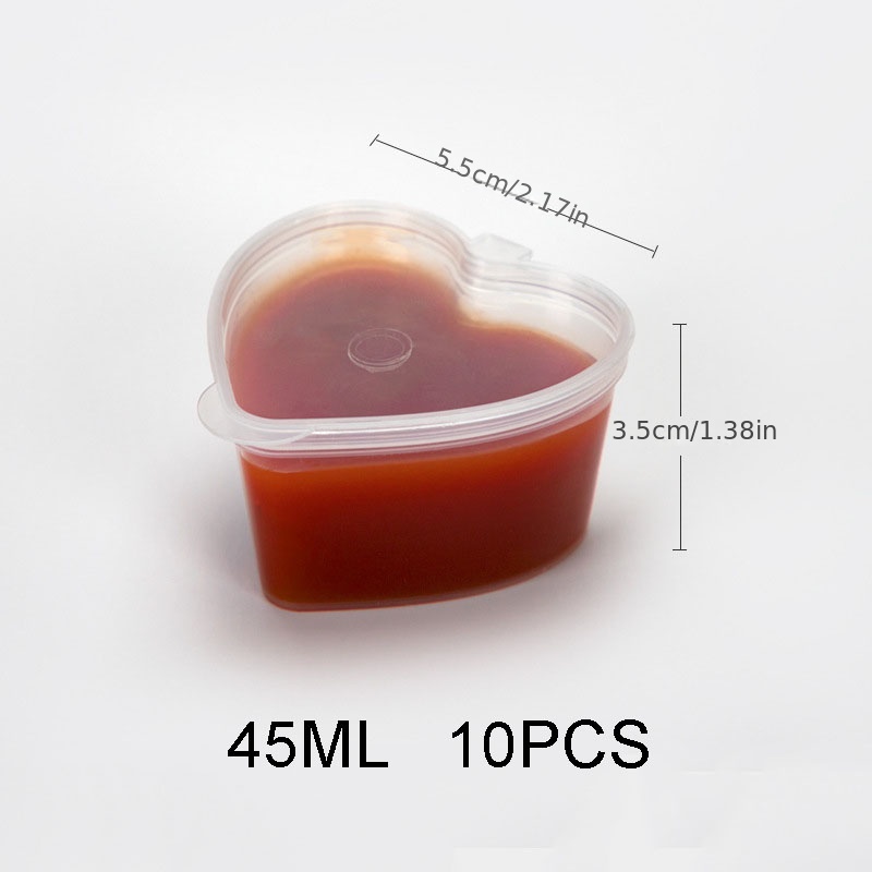 Plastic Takeaway Sauce Cup Food Packaging Containers Disposable