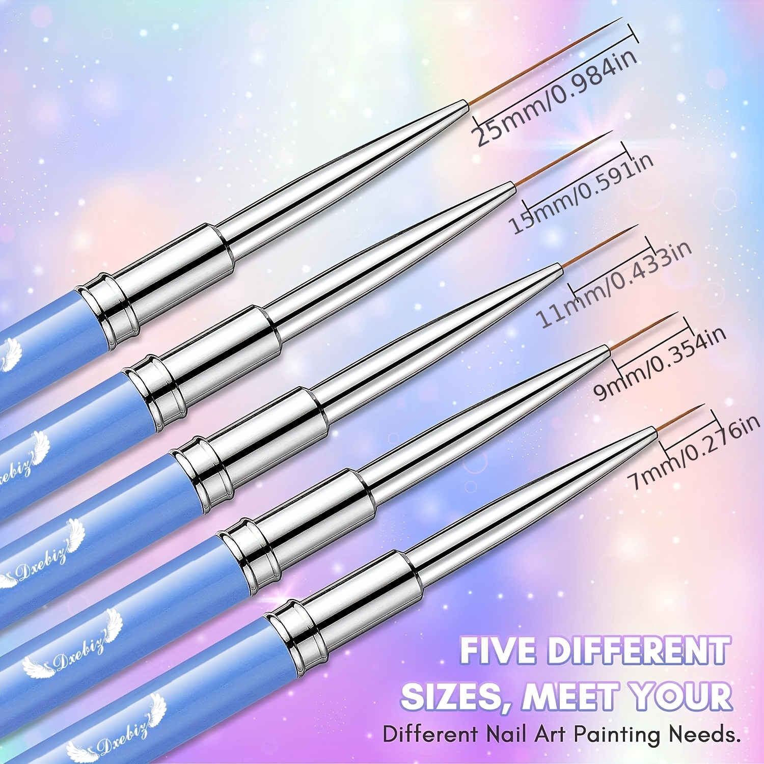 Liner Nail Art Brushes For Acrylic Nails Liner Brushes For - Temu