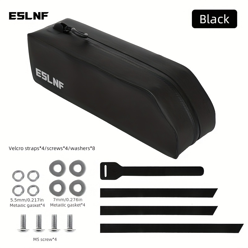 Eslnf Bicycle Tube Bag Large Capacity Hard Shell Front Beam Package Bike Bag Cycling Equipment