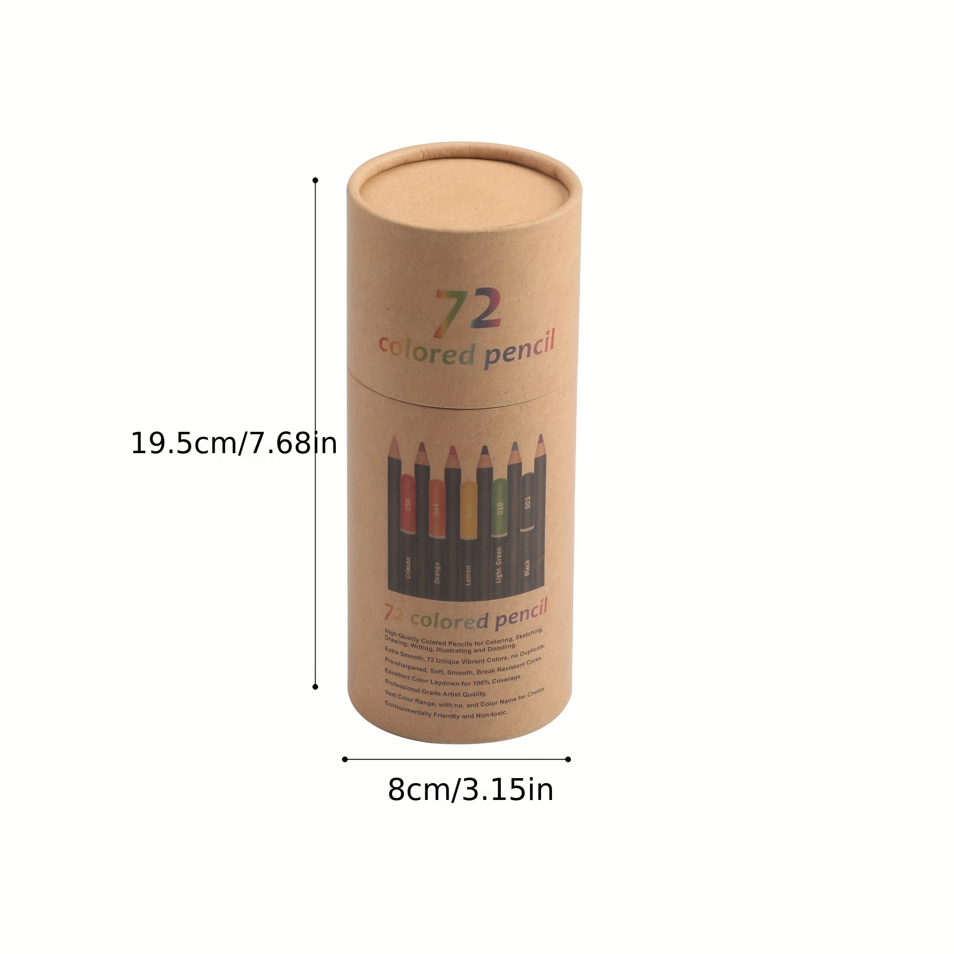 finenolo 72 Colored Pencils for Adult Coloring Books, Soft Core, Art D –  Deli BestMate