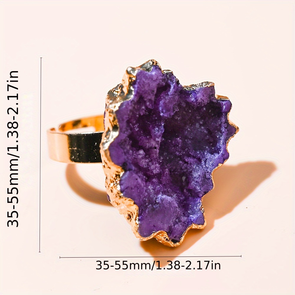 Amethyst on sale thumb ring