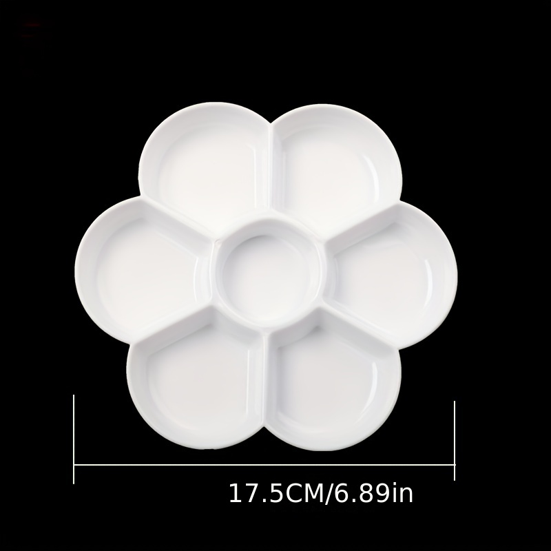 Paint Palette Plastic Paint Tray Flower Paint Palette For - Temu