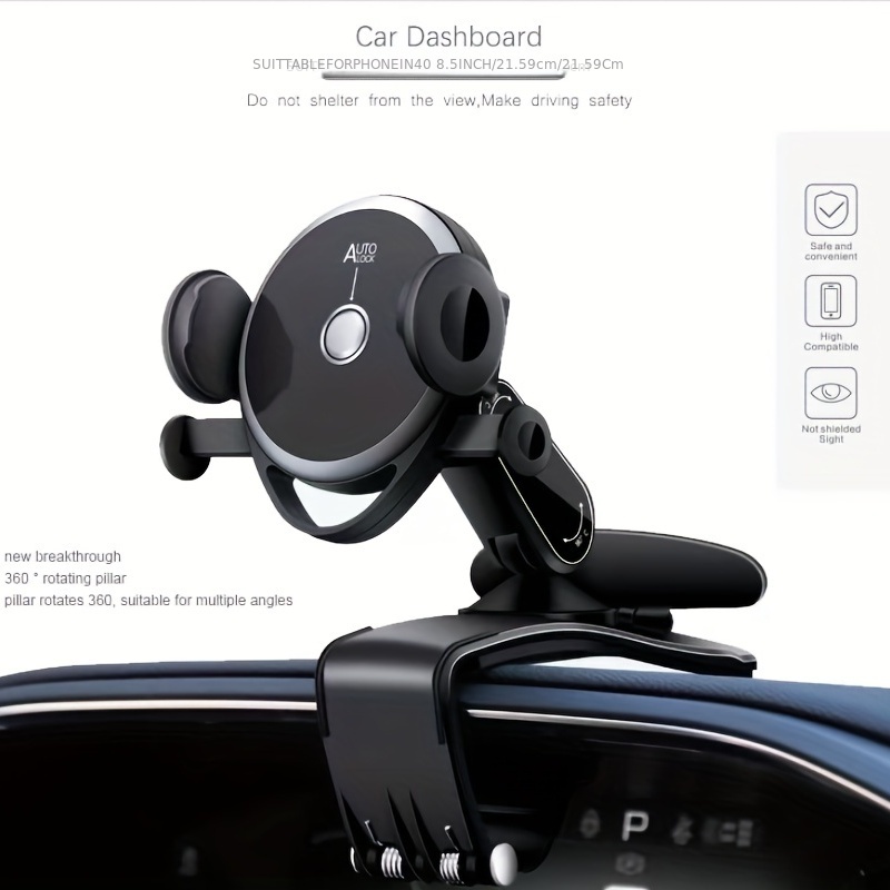 Car Rearview Mirror Navigation Device Mobile Phone Holder - Temu