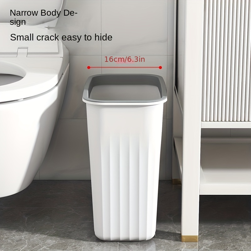 Large Capacity Lidless Trash Can for Home Office