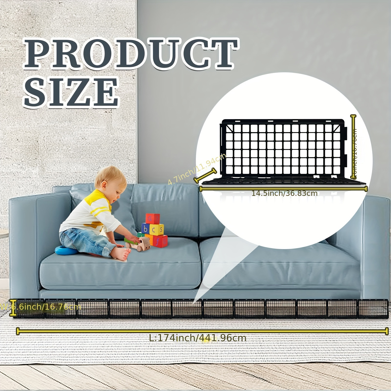 12pcs black couch adjustable plastic furniture Temu