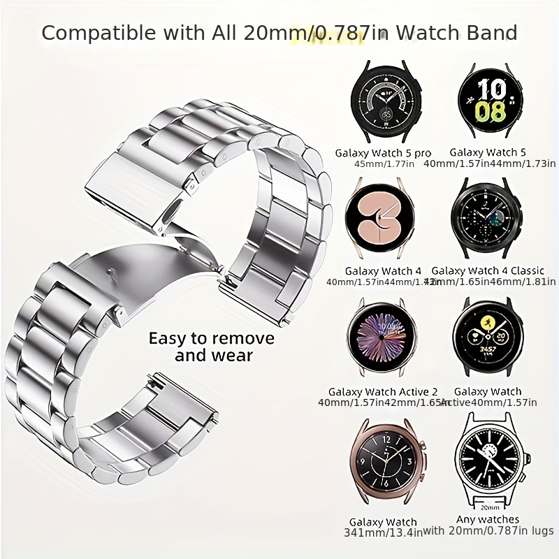 22mm 20mm Fabric Band For Samsung Galaxy Watch 6 Classic 47 46