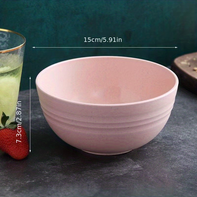 6pcs Unbreakable Cereal Bowl Microwave Dishwasher Safe
