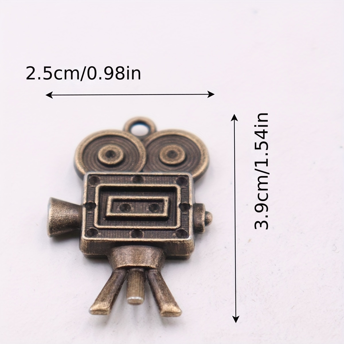 20pcs Bronze Bioscope Pendants for DIY Accessories