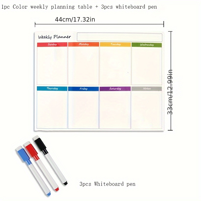 3pcs Calendario Mensual Magnético Nevera Colorido Calendario - Temu Chile