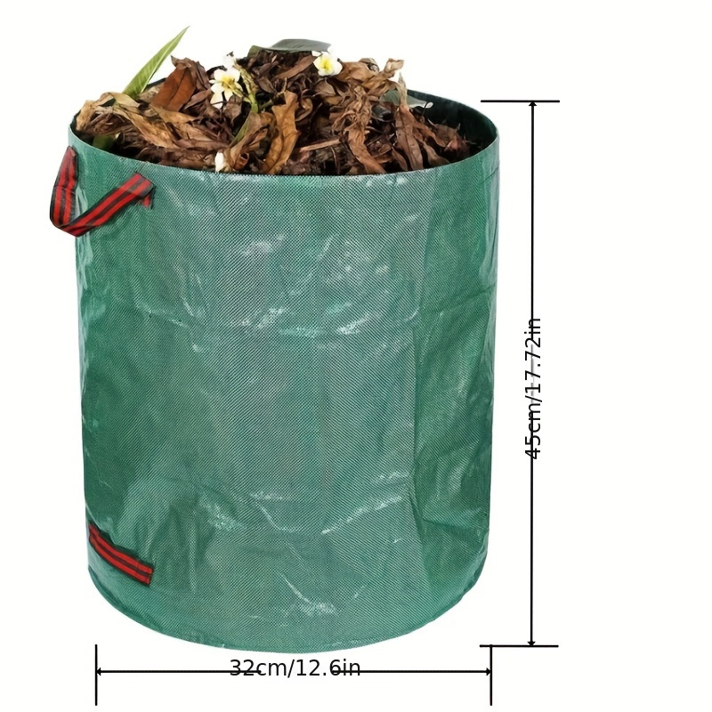 Leaf Bags+ Gloves, Garden Leaf Bags, Heavy Duty Garden Garbage Bag With  Handle, Green Garden Trash Bag, Reusable And Durable Garden Leaf Storage Bag,  Yard Waste Bags, Halloween Pumpkin Leaf Bags, Cleaning