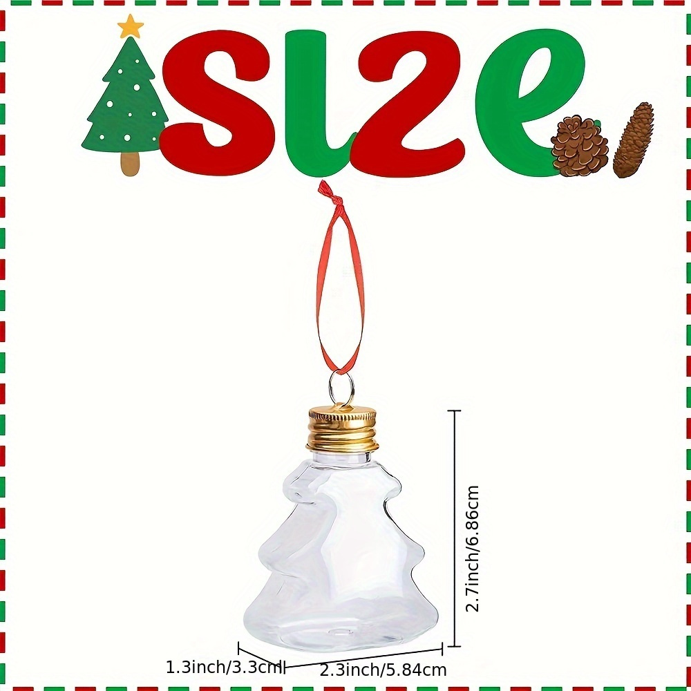 Christmas Booze Christmas Fillable Booze Tree Ornaments Water