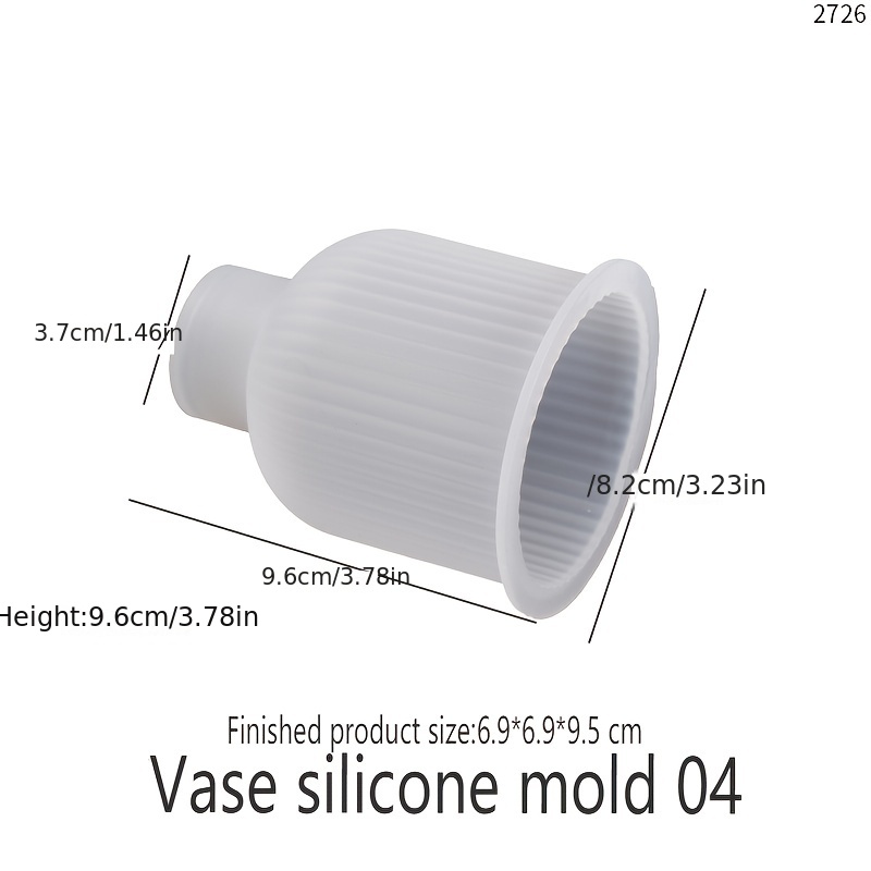Stampi Silicone Per Vasi BUSPU - 5 Pezzi Per DIY Con Resina Epossidica