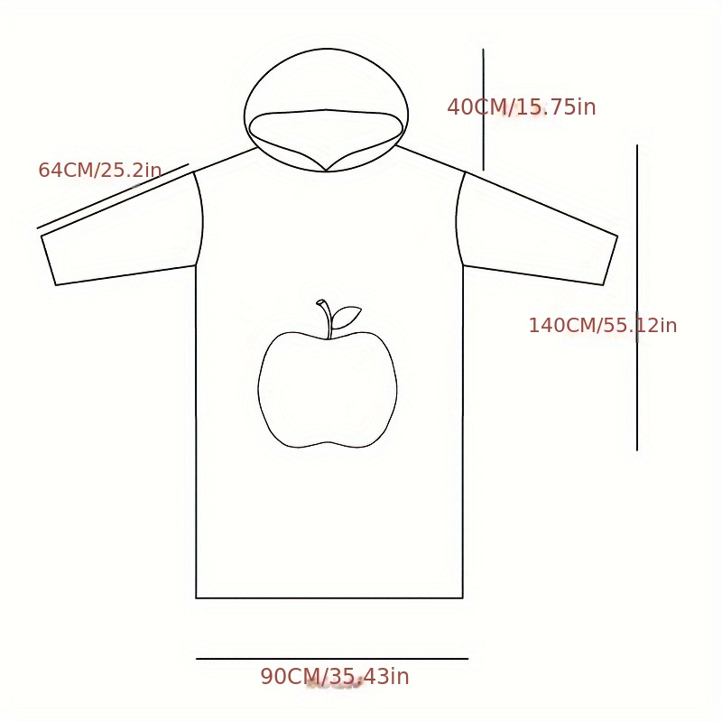 French Style Hooded Fleece Dressing Gown for Winter