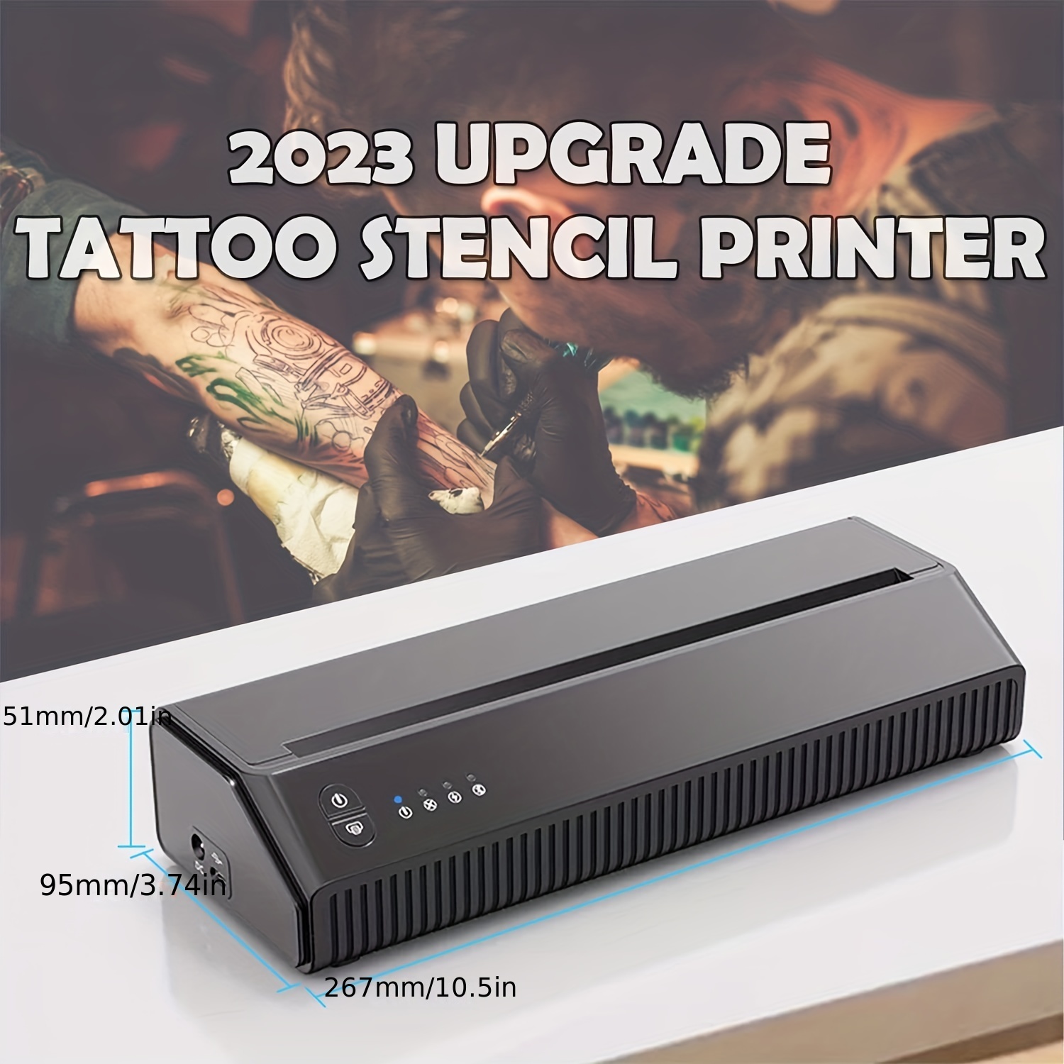 Mini Thermal Tattoo Transfer Copier Clear Patterns Tattoo Transfer Printer  with 1200mAh Battery – the best products in the Joom Geek online store