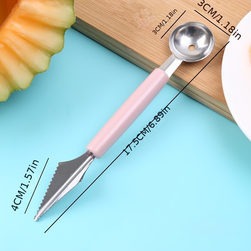 Top Selling 4 In 1 Stainless Steel 2 Pieces Melon Baller Scoop Set