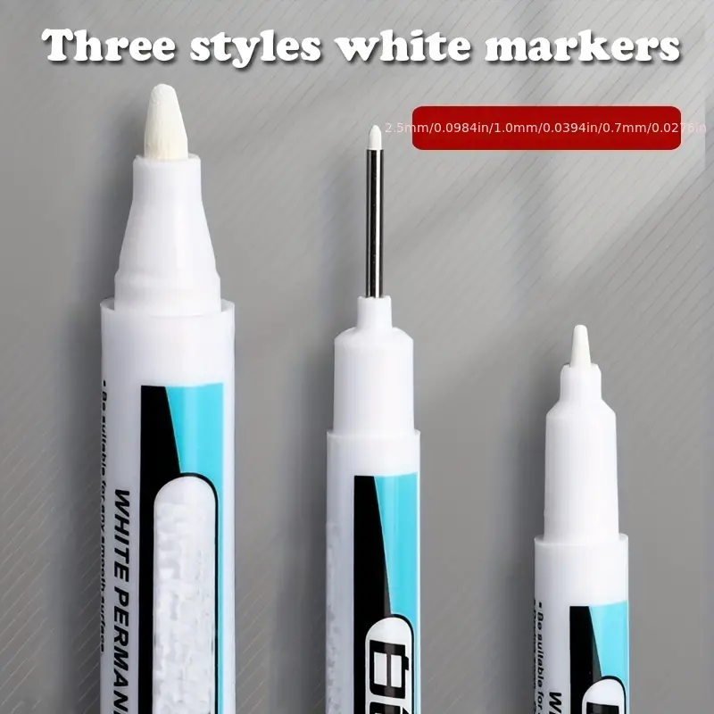 White Permanent Marker Pens Paint Markers For Wood Rock Plastic