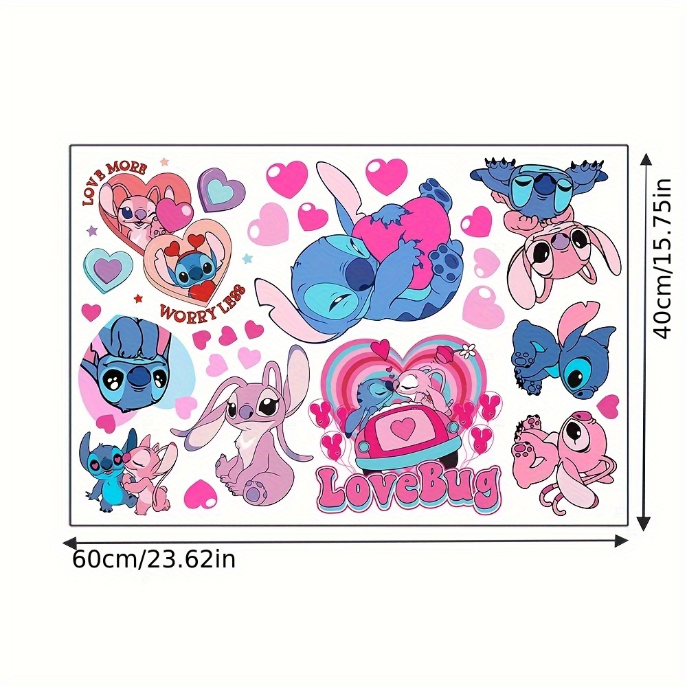 

1pc Stitch Series Stickers Room Decoration Diy Stickers Valentine's Day Scene Life Scene