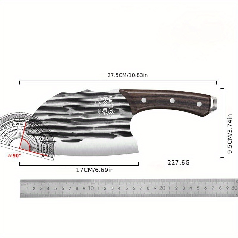 Forged Bone Cleaver - Heavy Duty Meat Cleaver - Stianless Steel Bone  Cutting Knife - Forged Professional Butcher Knife