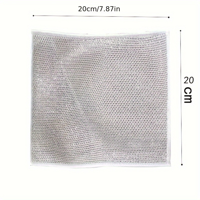 Cleaning Cloth Kitchen Scrub Pad Double Layer Thickened - Temu