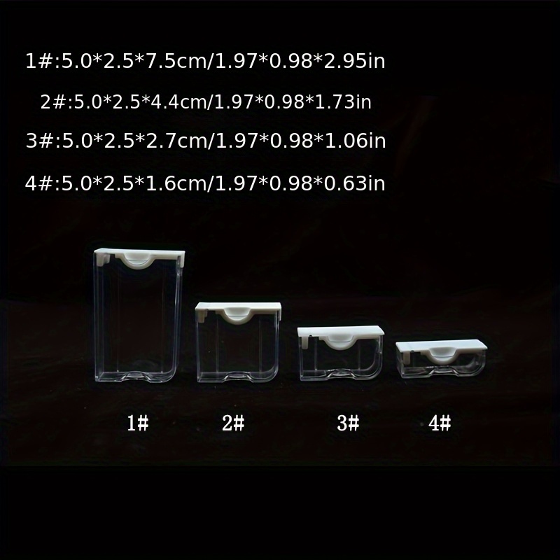 diy 18pcs 30pcs transparent plastic storage box set   visibility stackable space saving solution for hair accessories jewelry   hardware craft supplies multifunctional lightweight organizer box for organization storage and transportation Product details 6
