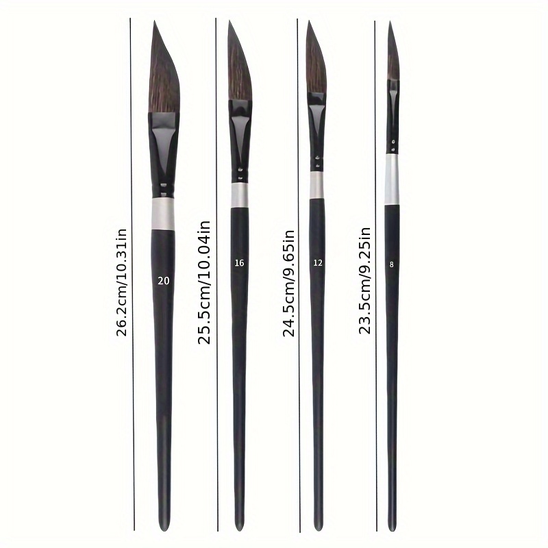4pcs Watercolor Brush Set, Professional Artist-Grade Brushes
