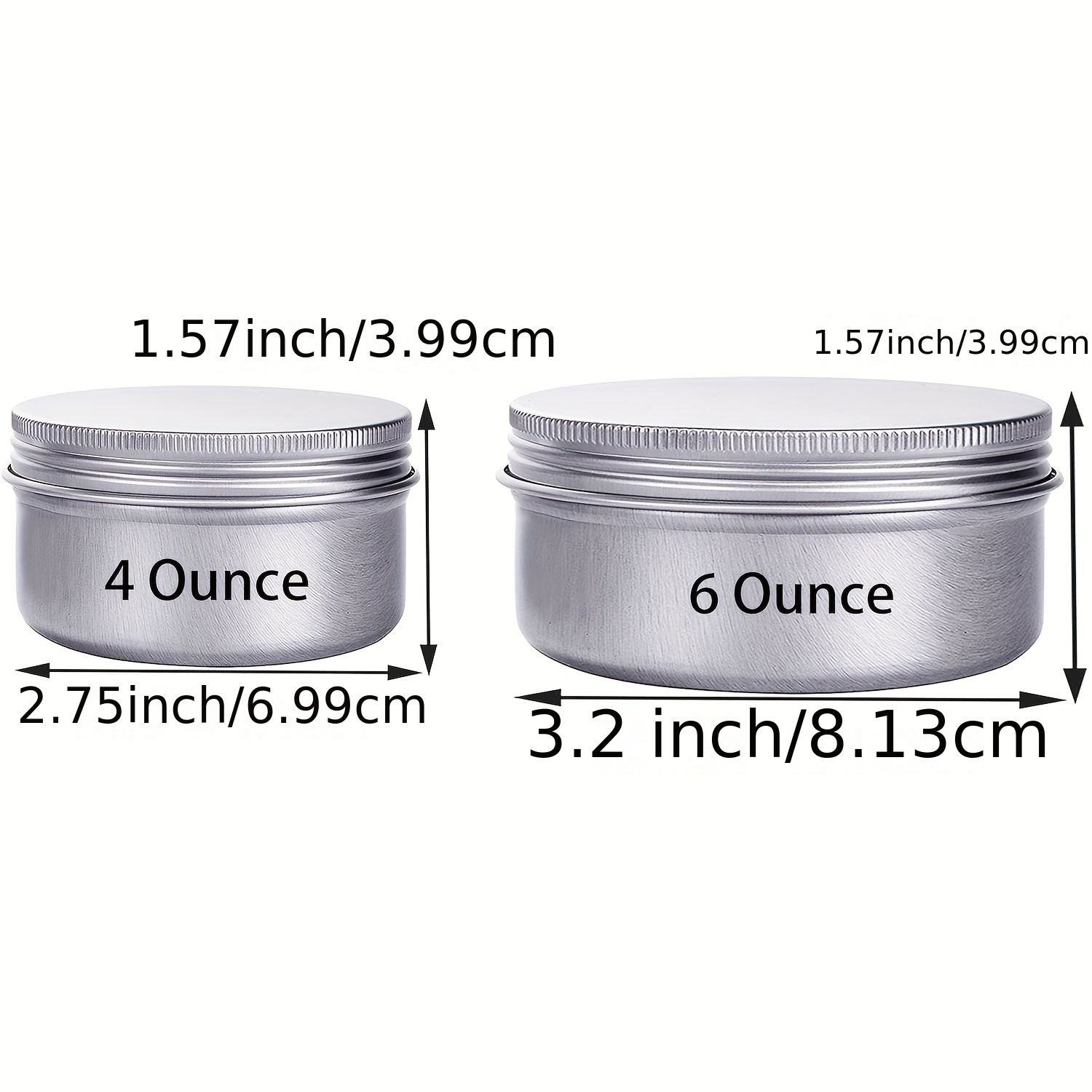 Ounce Tin Containers