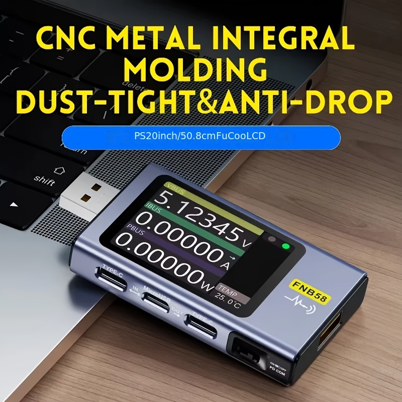 58 usb test cihazı voltmetre ampermetre type c hızlı şarj - Temu