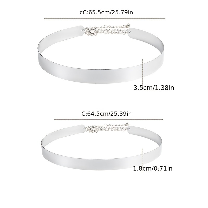 Glamour Sequin Chain Belt for Women 1 & 3 Width Options