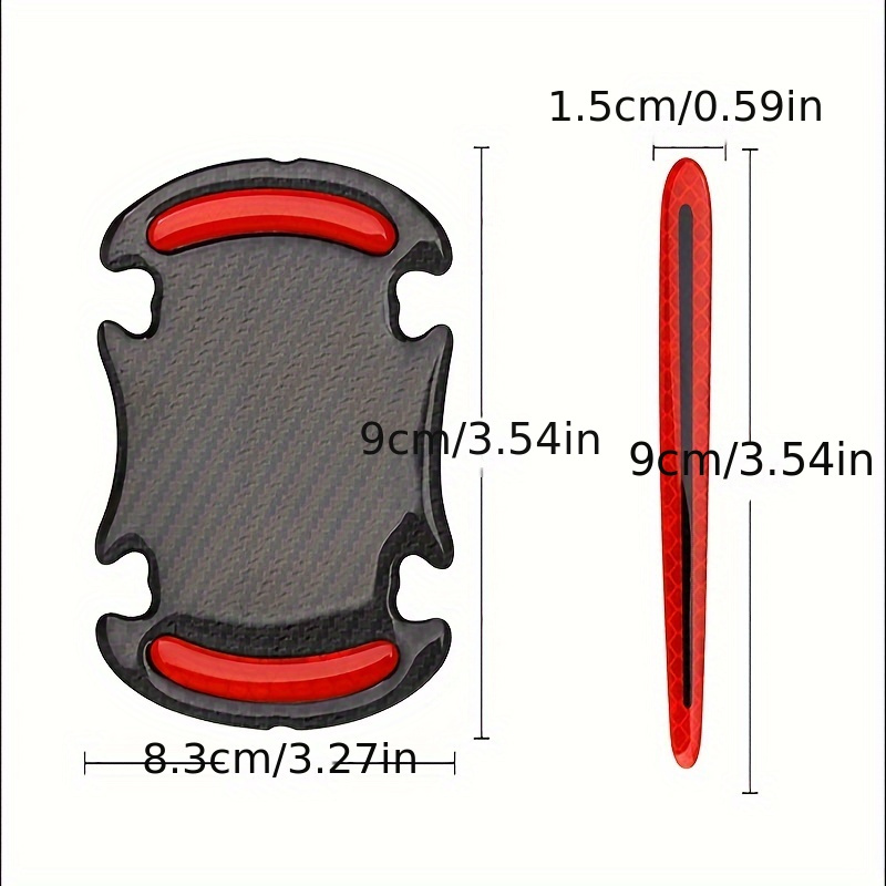 8pcs Universal 3d Carbon Fiber Auto Türgriff Aufkleber - Temu Austria