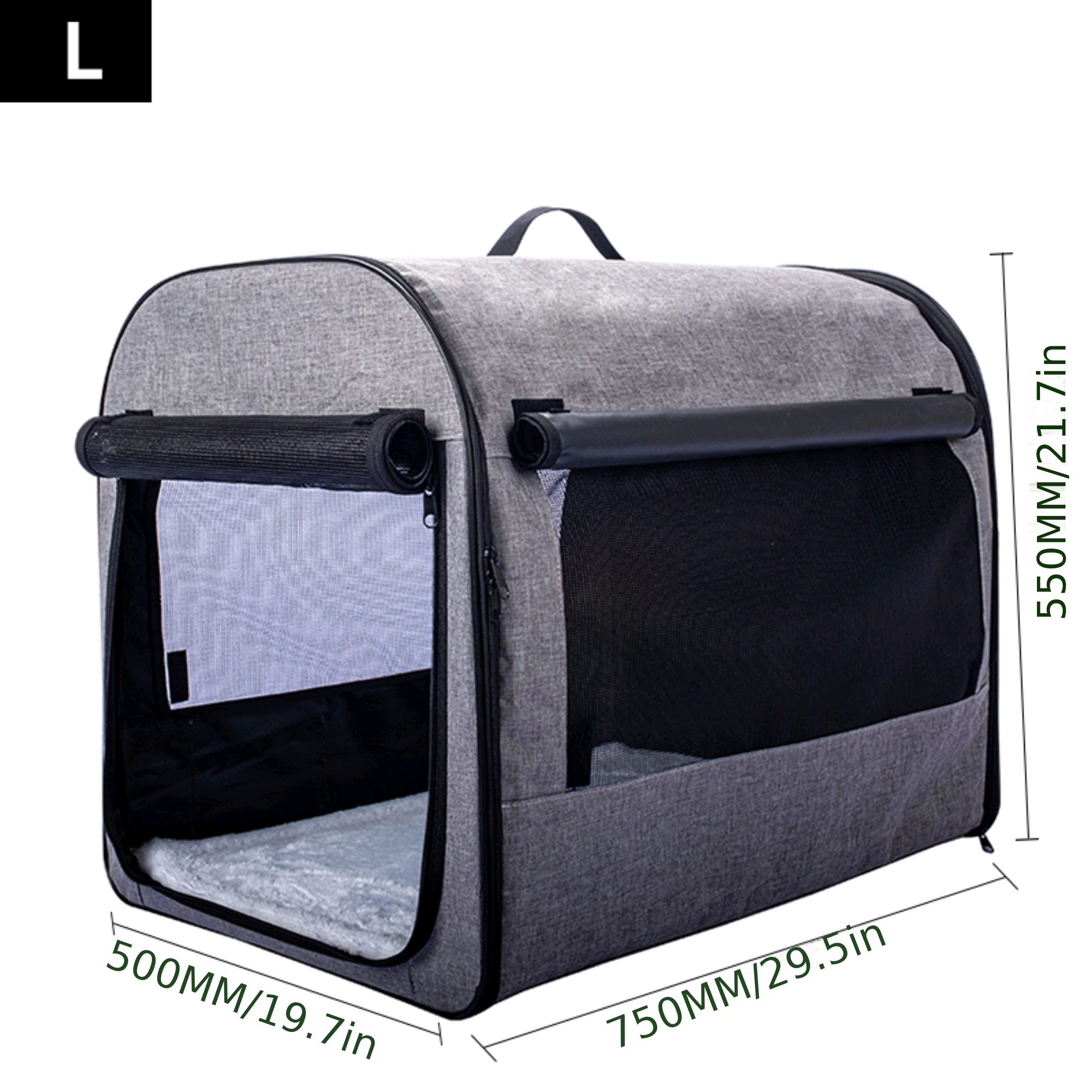 Gray Soft-Sided Pet Carrier