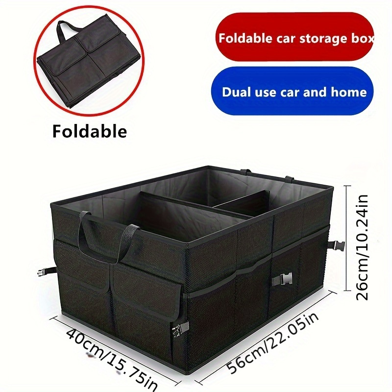 

Car Storage Box, Multifunctional Storage Box, Car Interior Sorting Box, Car Supplies Storage Box, Foldable Convenient Storage Box For Both Car And Home Use