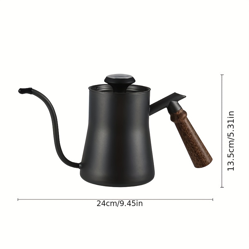 Gooseneck Coffee Kettle Stainless Steel Pour Over 650ML Coffee Drip Kettle  Pot