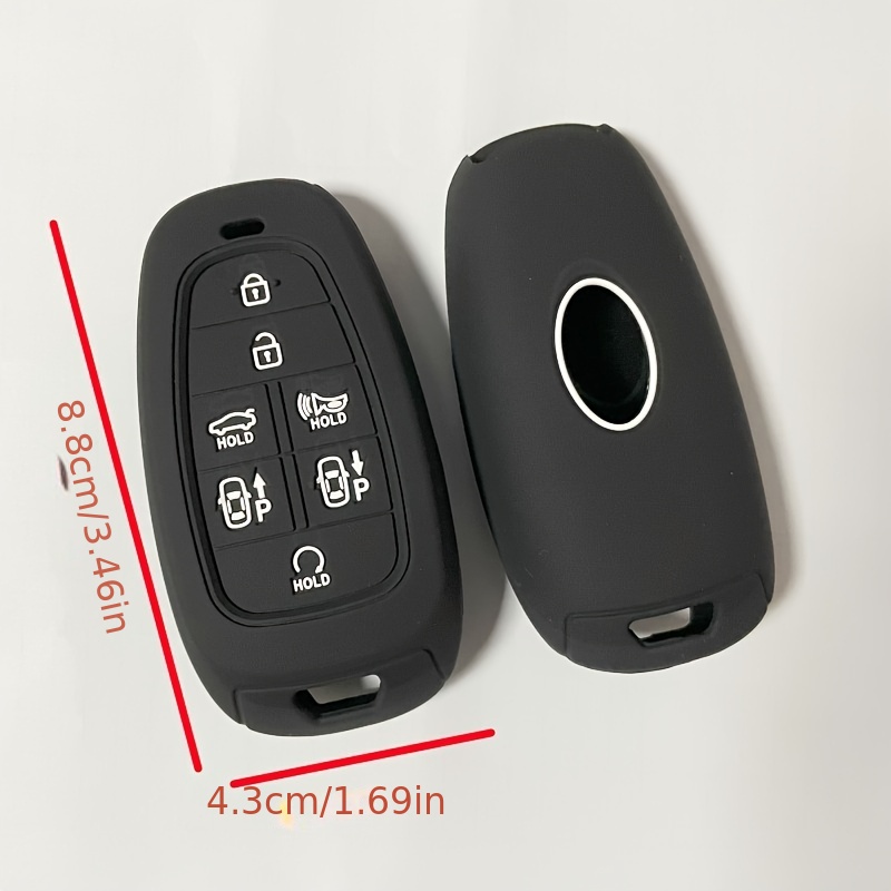 For Korean For For Paris Di For Sonata IX35 For Tucson Silicone Car Key  Cover 7-button Remote Control Protection 5-key Bag Car Supplies