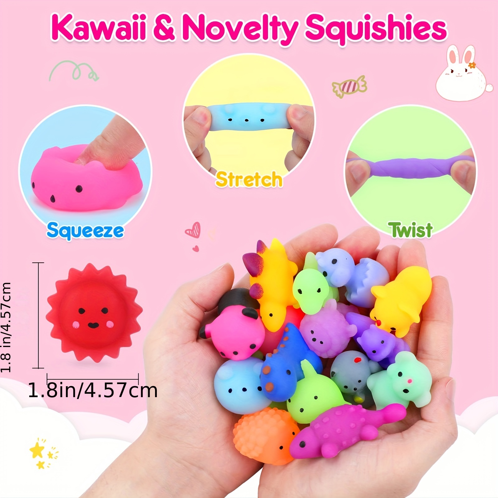 New Mochi Squishies Kawaii Anima Squishy Toys For Kids - Temu