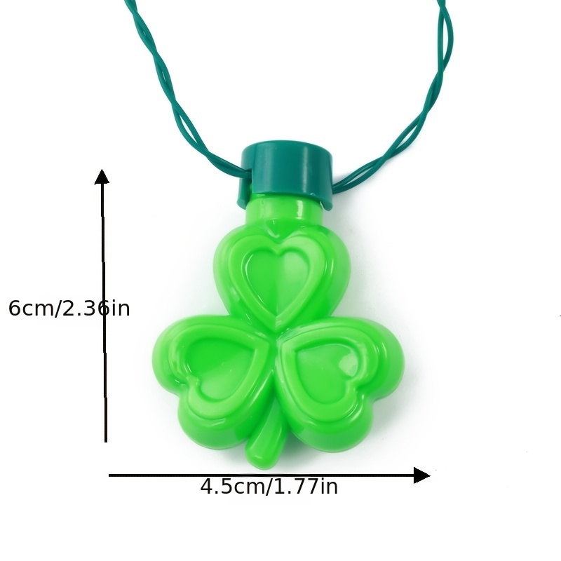 light up shamrock necklace