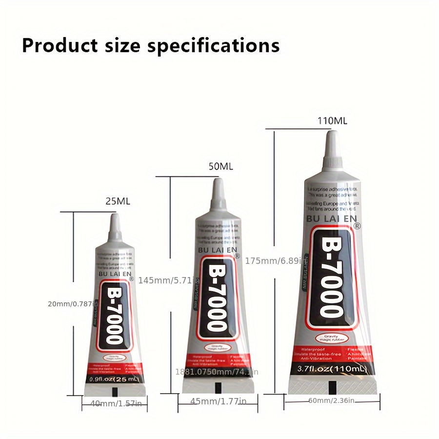 Glass Glue B7000 Adhesive UV Glue Multi Purpose Super Glue Strong Epoxy  Resin Diy Crafts for