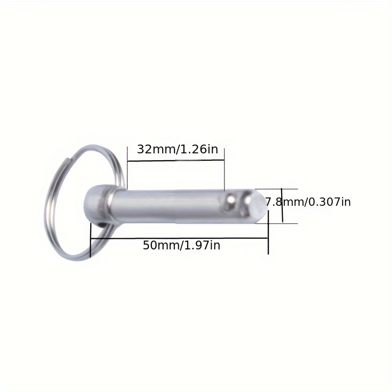 Carbon Steel Button Ball Head Locking Pin With Ring Steel Ball Plug Safety Pin Quick Release Pin Anti Detachment Spring Pin