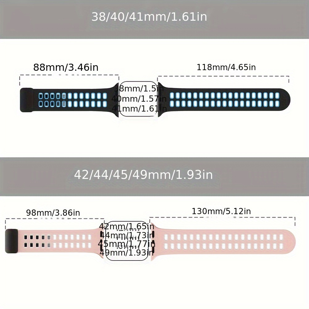 Silicone Loop Magnetic Strap For Watch Band Bracelet - Temu