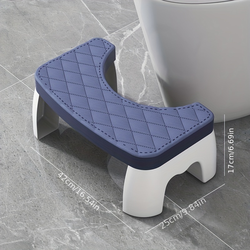 Toilet Stool, Household Stool, Cushion Thickened Foot Stool, Plastic Squat  Paddle Footstool, Foot Step, Toilet Poop Stool - Temu