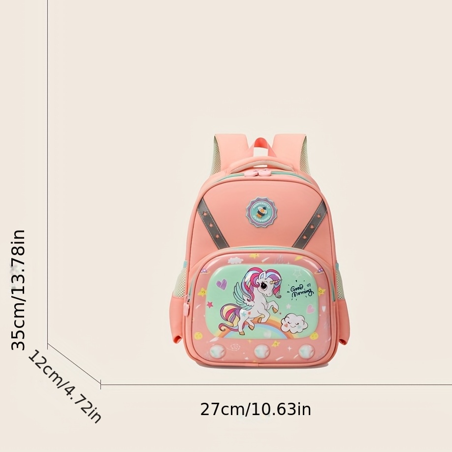 Children s Cute Cartoon Unicorn Elephant Backpack School Bag Temu