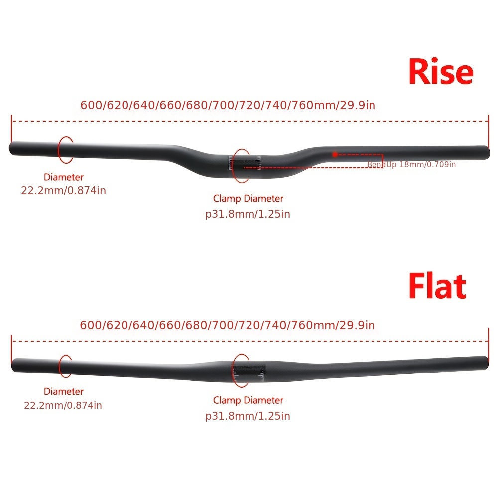 Mountain bike best sale handlebar length