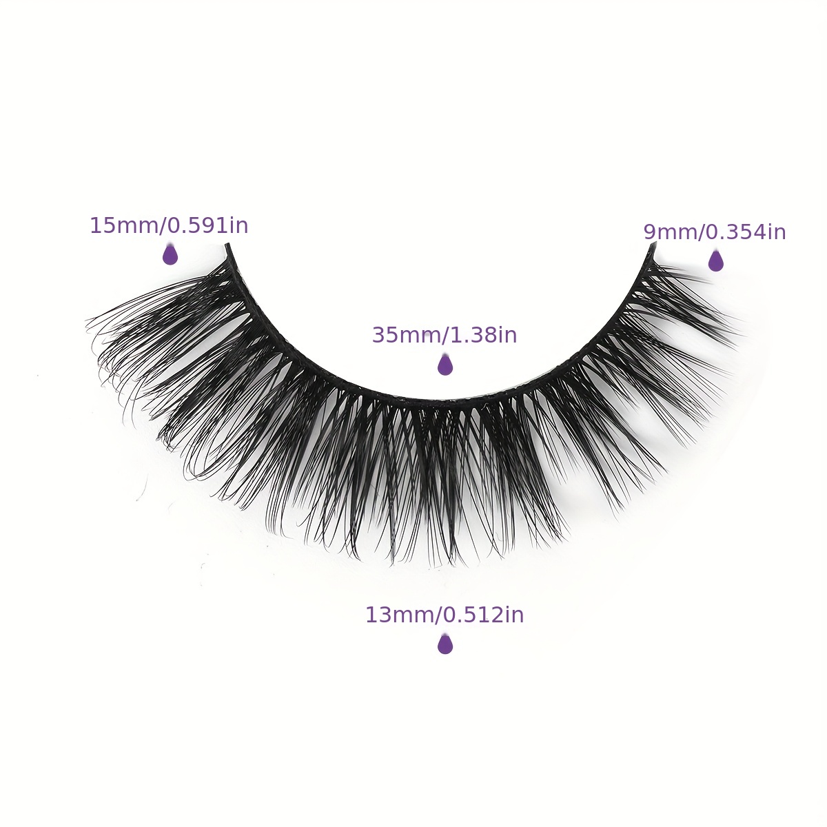 7 Pairs Thick Curling Fox Eye False Eyelashes
