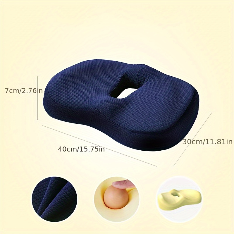 Hemorrhoids Seat Cushion Butt Cushion Butt Office Sedentary Artifact Work  Seat Cushion Breathable Tail Spine Decompression Memory Foam Beautiful  Buttocks, Suitable For Men And Woman - Temu